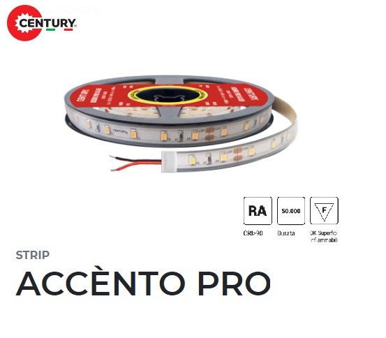Strip LED 5050 IP67 60 Led/mt 14,4w/mt Luce Calda *(5mt)